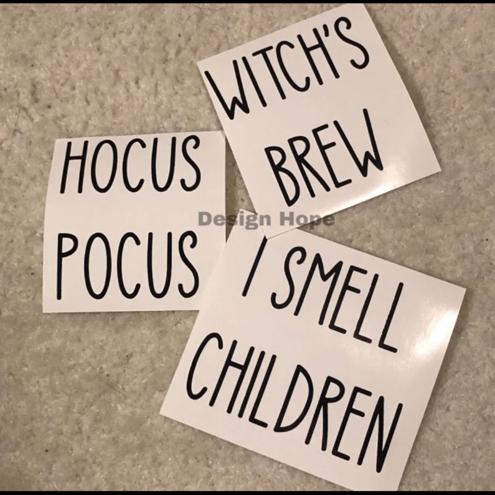 Rae Dunn inspired Halloween decals